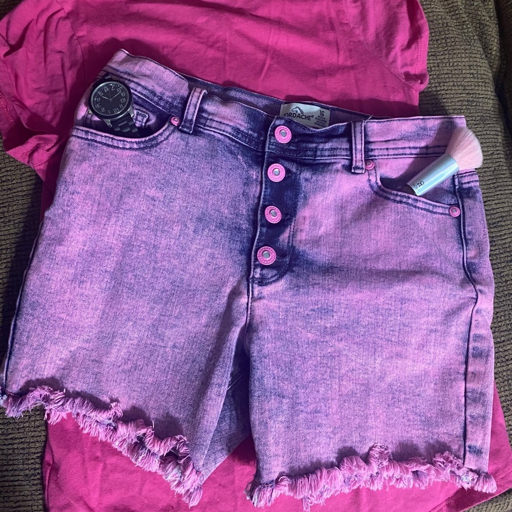 💗Girl Pink Denim Shorts💗